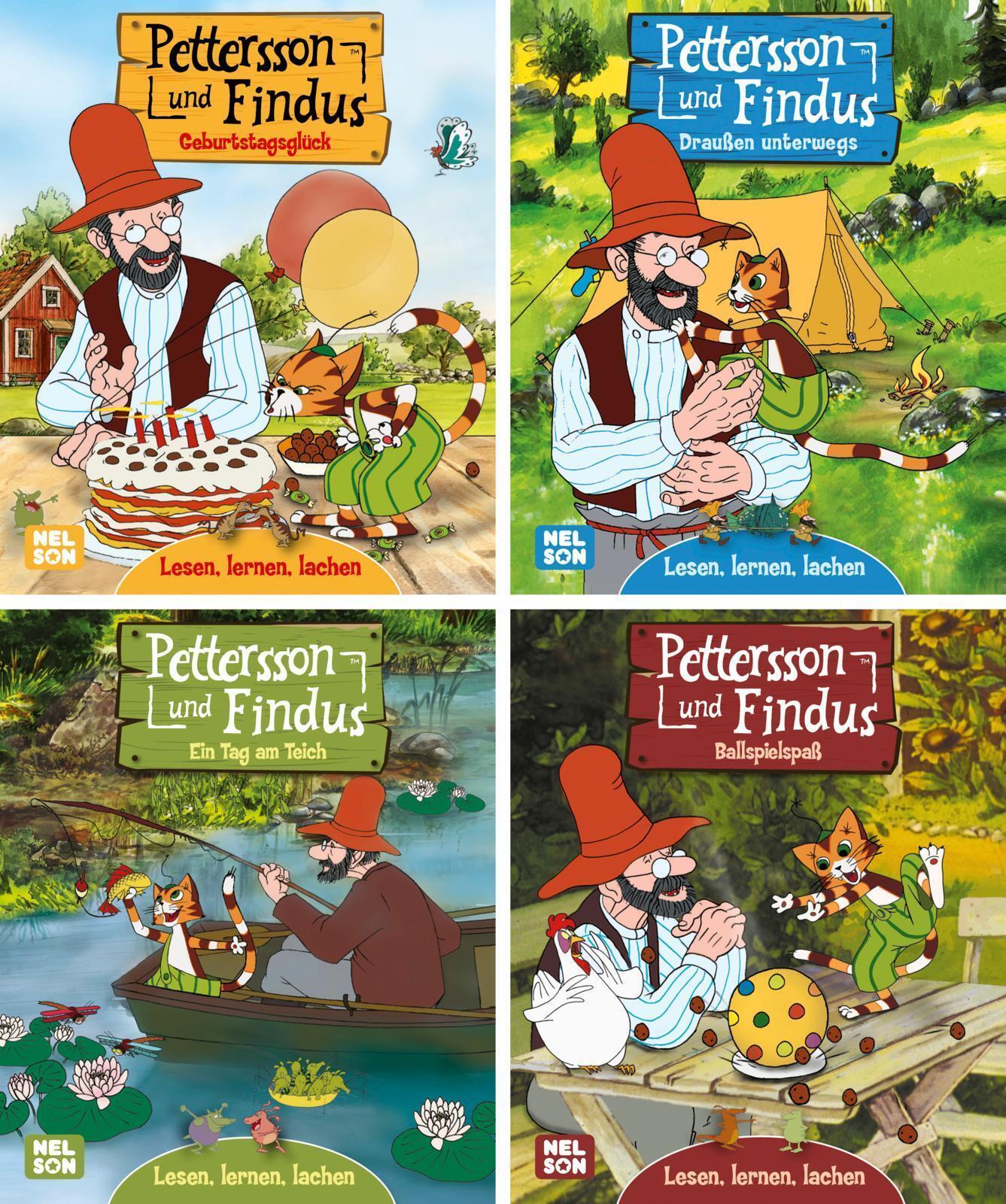 Thumbnail - Nelson Mini-bücher: 4er Pettersson Und Findus 1-4 | Box | Nelson