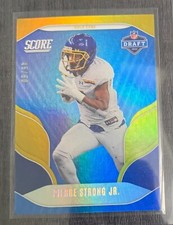 2022 Panini Score Football Pierre Strong NFL Draft Gold Zone Rookie 45/50