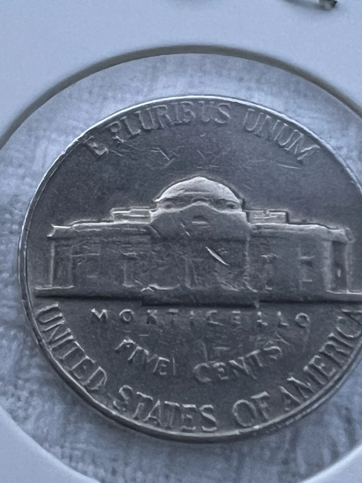 1966 No Mint Mark Jefferson Nickel Lettering Errors - Image 3 of 4