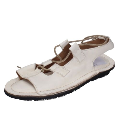 Women's Shoes MOMA 37 Eu Sandals White Leather DT911-37 - Picture 1 of 3