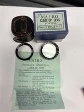 Twin Lens MAIKO Japan No. 3 Parallax Close Up set Lens Filter 30mm 8-13" Focus