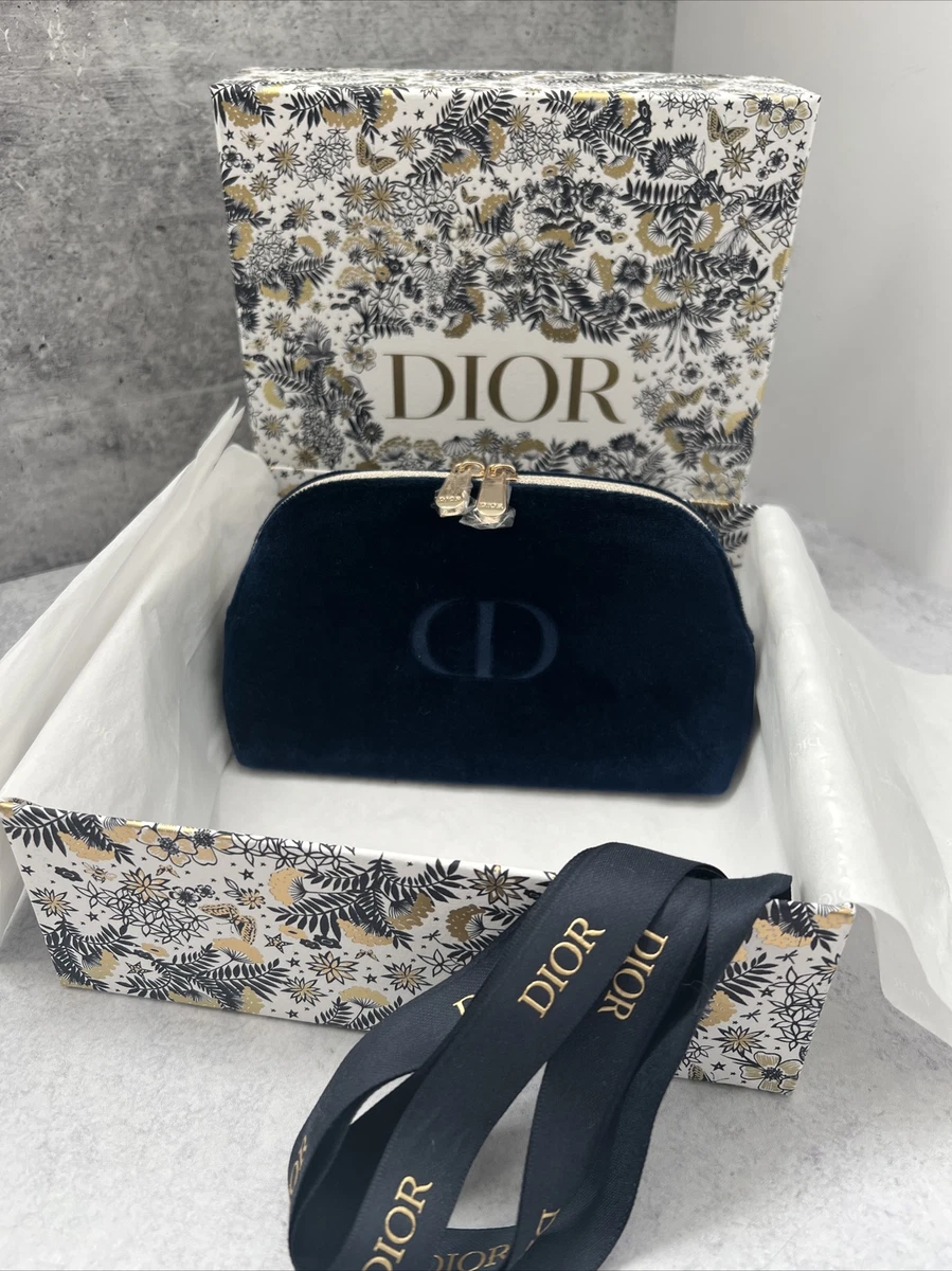 Dior blue makeup bag new arrivals