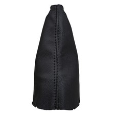 Schwarz Faden Echtleder Schaltmanschette Schaltsack Für TOYOTA YARIS (2008-2010)