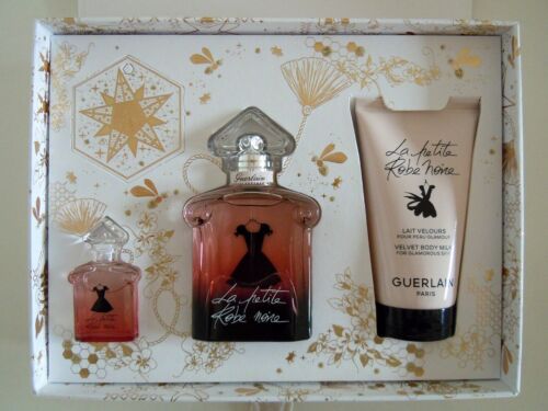 Guerlain La Petite Robe Noire 50ml Eau de Parfum + 5ml EDP +75ml BL SET NEU - Afbeelding 1 van 3