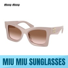 MIU MIU MU 08WS- 17C0A6 PINK FRAME-BROWN GRADIENT SUNGLASSES 51MM AUTHENTIC NEW