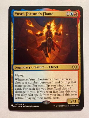 Yusri Fortune's Flame MTG Commander Card NM X1 EDH Secret Lair SL Coin Flip 