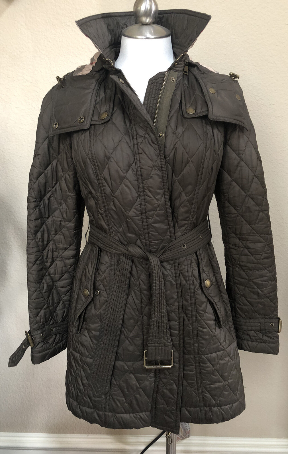 finsbridge belted quilted jacket