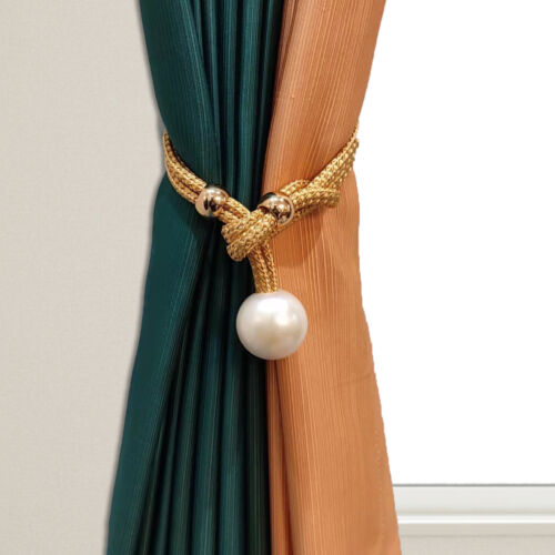 2 Stück Vorhanghalter Modisch Praktisch Magnetisch Perlenvorhang-raffhalter - Bild 1 von 24