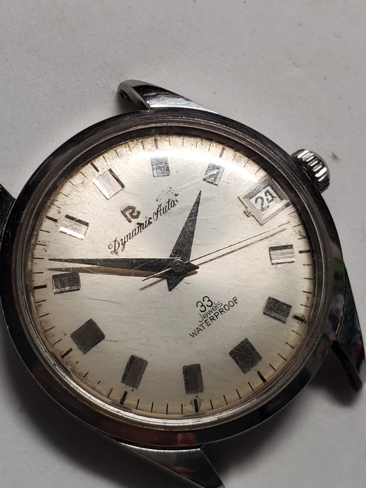 60's Ricoh Dynamic Auto 33 Jewels Automatic Movement Watch for Parts Or  Restore