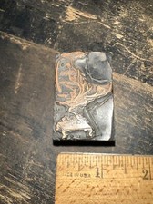 Printing Block “ Incense Alter?? ” Copper Face, Nice Details