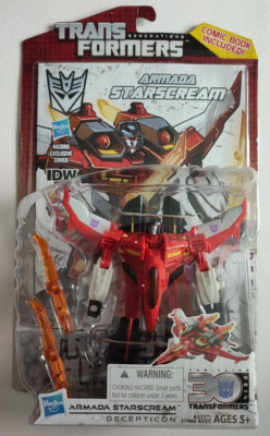 Transformers Generations IDW Armada Starscream With Comic Book - NEW