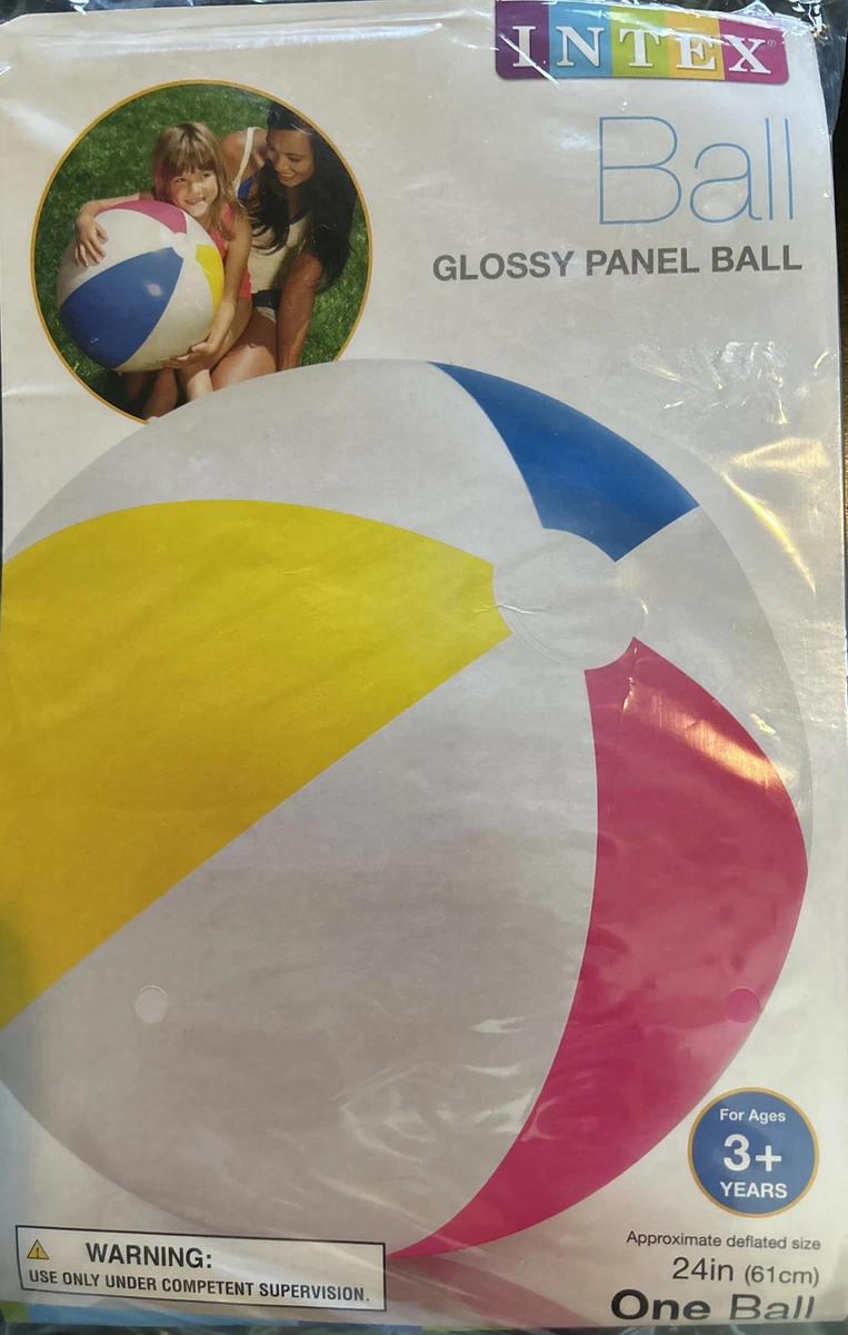 Intex 24 Inflatable Paradise Panel Colorful Beach Ball - (Set of 2)