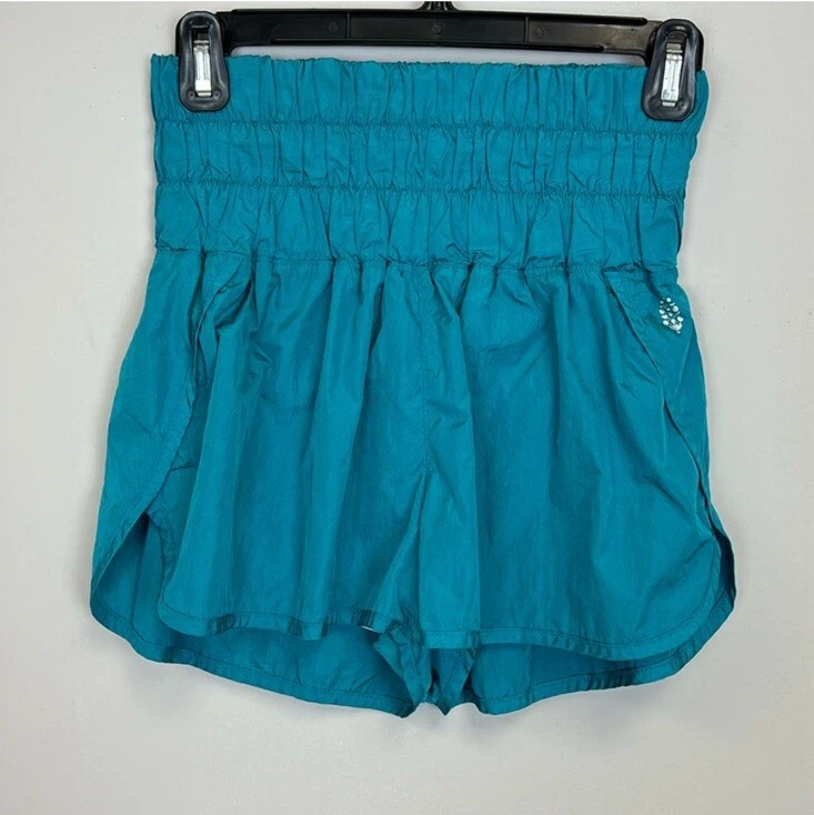 free-people-movement the way home turquoise athletic shorts