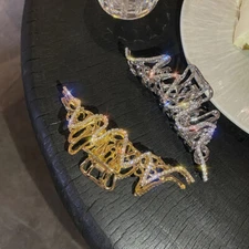 Alloy Clip Barrettes Irregular Liquid Shape Metal Hair Claw Vintage Elegant ⭐ ~