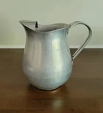 DURA WARE Aluminum New York Service Water Pitcher  7" Tall