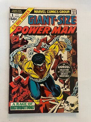 Giant-Size Power Man # 1 FN/VF Marvel Comic Book Luke Cage 29 LI8