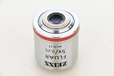 ZEISS Axio Microscope High Fin Lens Fluar 5x 0,25 Oo 440125 RMS Planapo Top