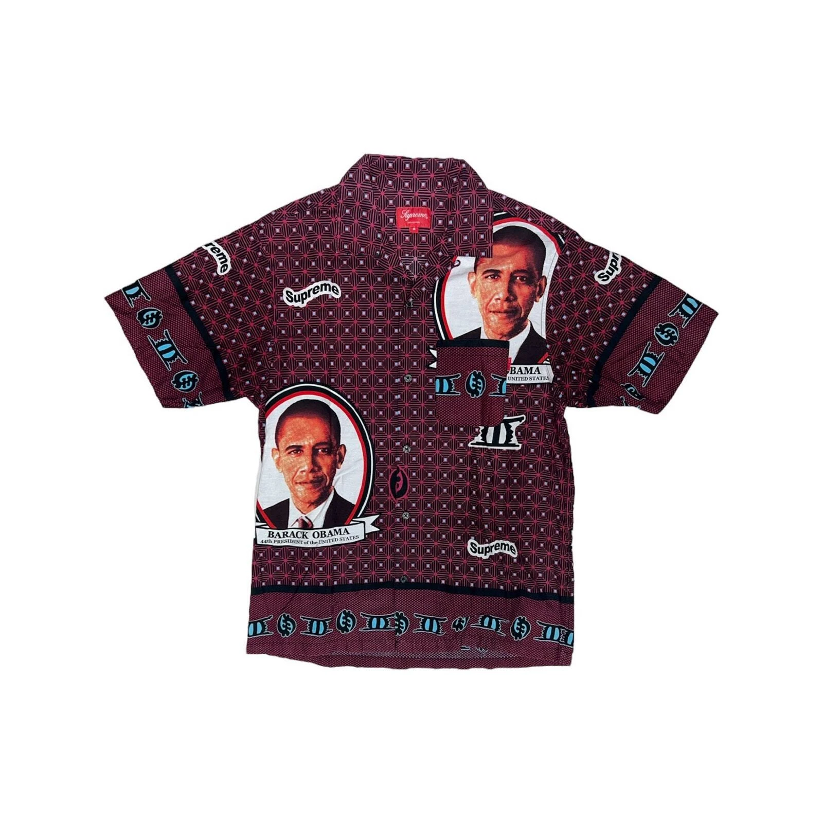 Chemise boutonnée Supreme SS17 Barack Obama