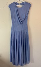 Revolution Dance Wear Dress Costume Hallelujah Periwinkle Blue Glitter Adult Lge