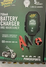 NEW Deltran Battery Tender Junior 12V 750mA Charger Maintainer Motorcycle ATV