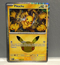 Carta Pokemon Pikachu 044/128 (22/30) 30° Celebrazione NM