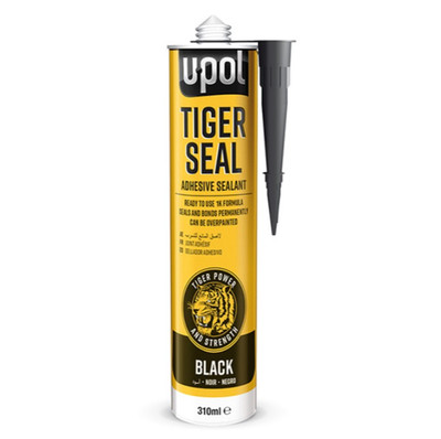 Schwarze 1K-Polyurethan-Klebe- und Dichtmasse U-POL Tiger Seal 310 ml