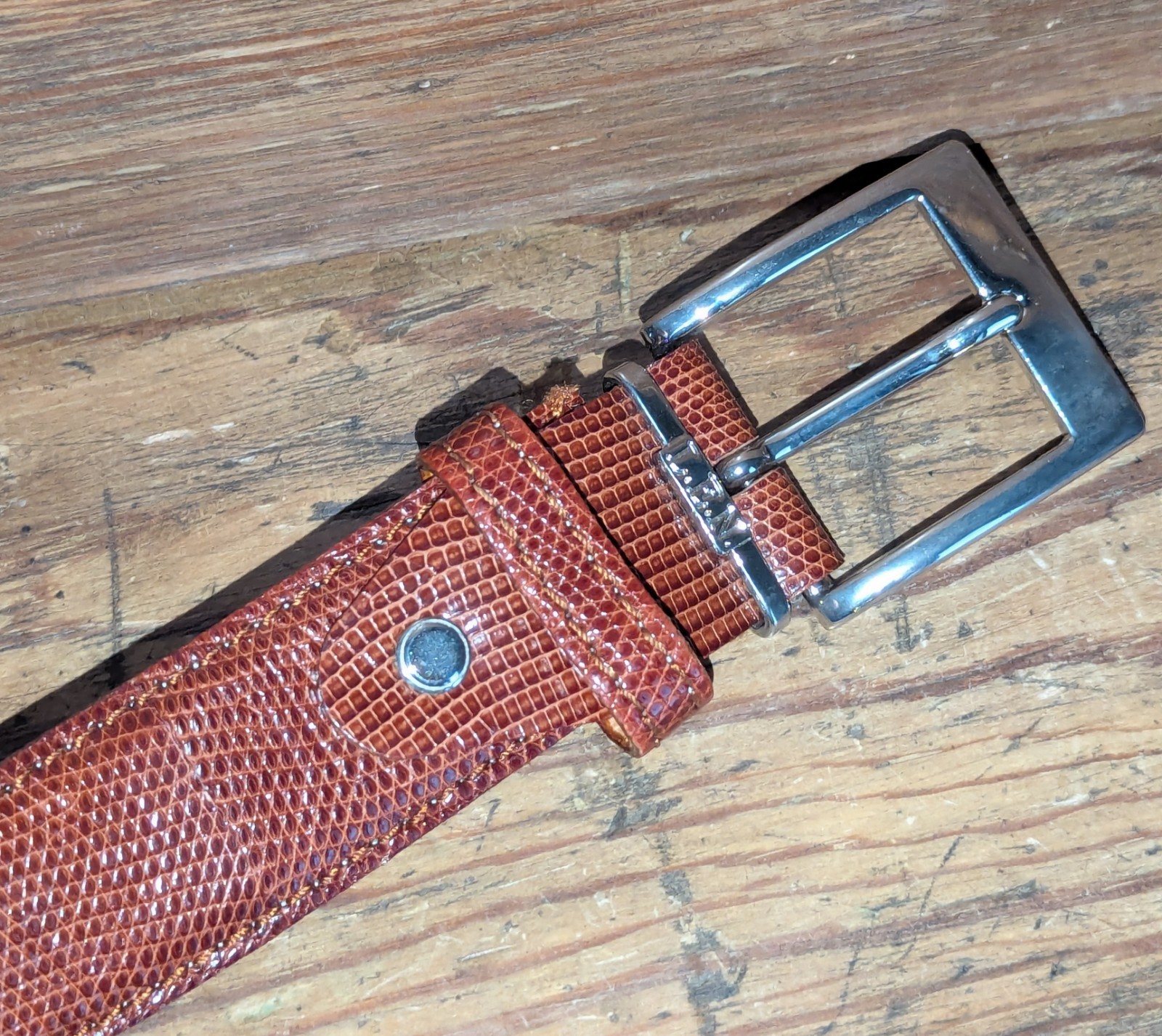 LEN Lifestyle Brown JAVA / Ring LIZARD Leather Sz… - image 15