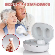 Rechargeable Digital Hearing Amplifier for Elderly   White