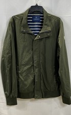 Scotch Soda Amsterdam Couture Men's Green Bomber Jacket Full Zip Sz L