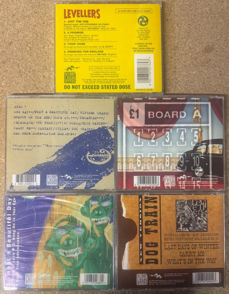 The Levellers - 5 CD Singles Bundle Job Lot - Just the one, Hope St, Dog Train Foto 2 de 4