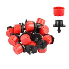 100Pcs 360 Degree Adjustable Irrigation Drippers Sprinklers 1/4" Emitters Drip