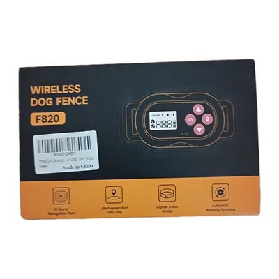 Wireless Dog Fence - F820 GPS ELECTRONIC BOUNDARY FENCE DOG E-COLLAR