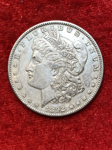 1892  $1 Morgan Silver Dollar -  Extra Fine