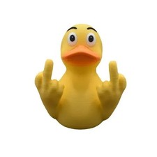 Middle Finger Duck Car Dashboard Decor Yellow Rubber Duck USA Flag Jeep Truck