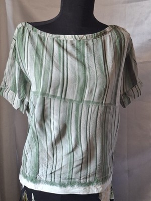 Silk Minimalist Blouse Y2K Clean Girl Scandinavian Top Soft Green Oversized Tee