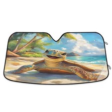 Car Windshield Sunshade, Cute Sea Turtle Foldable Auto Window Sunshade, Block...