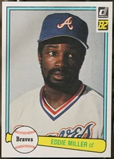 1982 Donruss Baseball Eddie Miller #425 NM