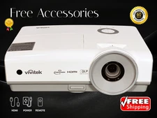 Vivitek D859 DLP Projector for Movies, Gaming, YouTube 3600 Lumens 4K w/Bundle🎬