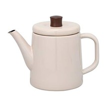 Noda enamel Nodahoro kettle beige 1.5L enamel Potoru PTR-1.5KBE