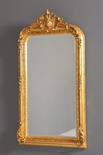Traumhafter Prunk Barock Stil Wandspiegel Ornamenten Gold Flur Spiegel