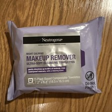 Neutrogena Makeup Remover Cleansing Wipes Night Calming 25ct ULTRA soft new