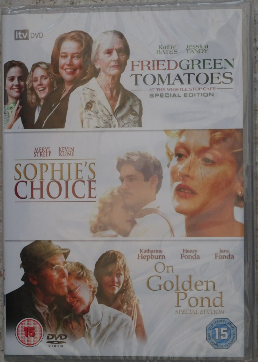 Fried Green Tomatoes Whistlestop Cafe /Sophie's Choice/On Golden Pond DVD Sealed