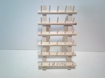 Very Clean June Taylor Folding 30 Spool Thread Storage Rack FREE SHIPPING