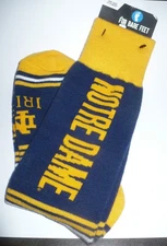 NEW ~ Mens For Bare Feet Socks ~ NOTRE DAME                 One Size