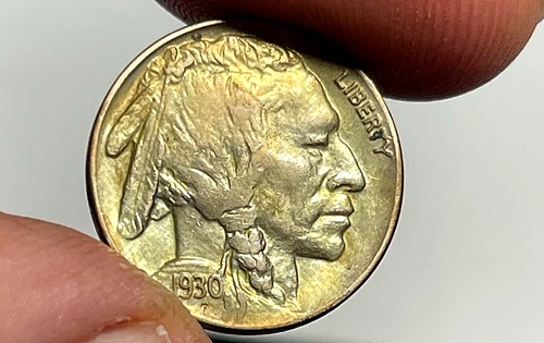 1930 Buffalo Nickel Uncirculated Details-Nicely Toned! Full Horn!