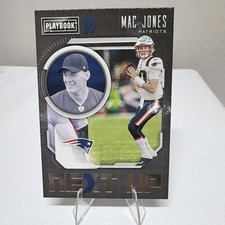 2021 Panini Playbook Next Up Rookie Mac Jones Patriots NXT-MJO Insert Football