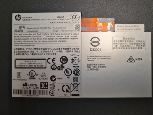 HP Switch 1910-24G + 4 SFP Switch Gigabit Ethernet JE006A - Photo 5/5