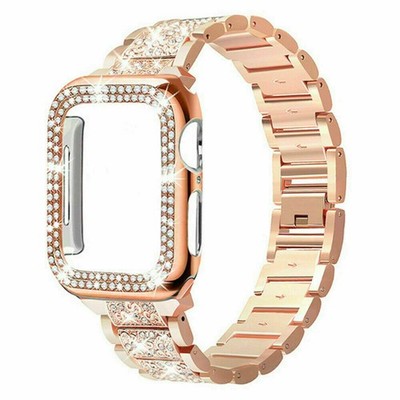 Case+Bling Strap Band 41/49mm For Apple Watch Ultra 2 Series 9 8 7 6 5 4 SE
