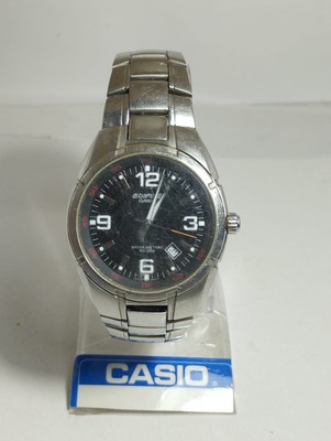 Casio Edifice Men Watch, Stainlesssteel, Quartz, 2719 EF-125, silver, japan