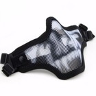Adjustable Halloween Horror Props Protection Metal Half Face Field Skull Mask 